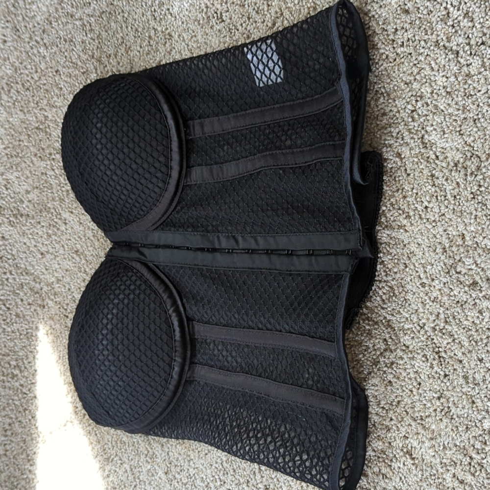 Women's Superdown Black Mesh Corset Sz. M
